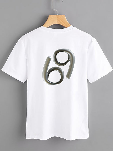 White T-shirt - Cancer - Mercan Seker